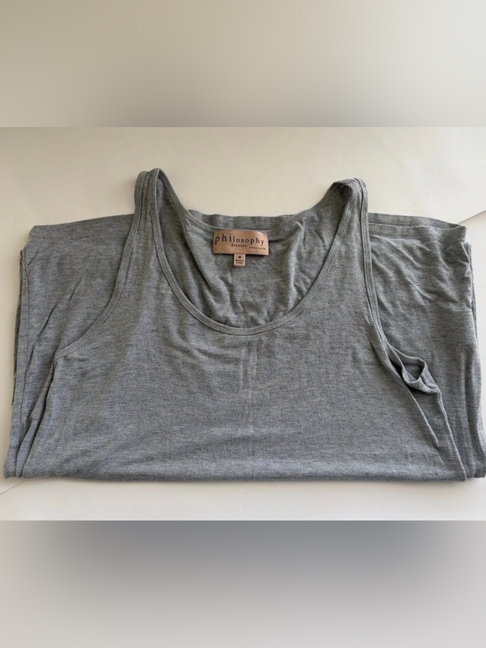 Philosophy women’s long gray dress